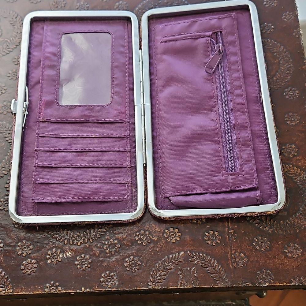 Paisley Patterned Flat Wallet - Picture 3 of 5